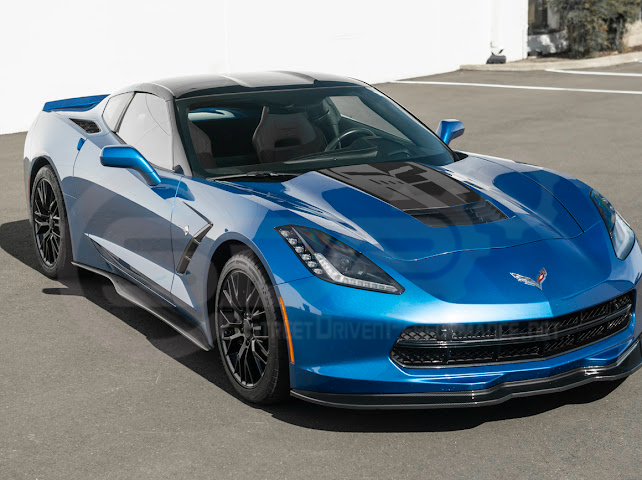 2014-2019 CORVETTE C7 BASE | JAKE SKULL LOGO HOOD VINYL DECAL STRIPE